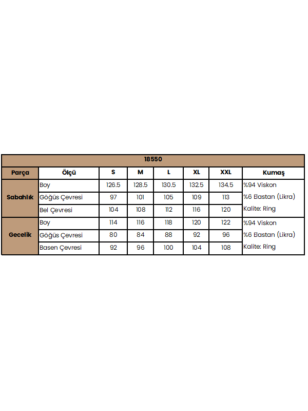 Dekolteli Yakası ve Kolu Dantelli Sabahlık Takımı