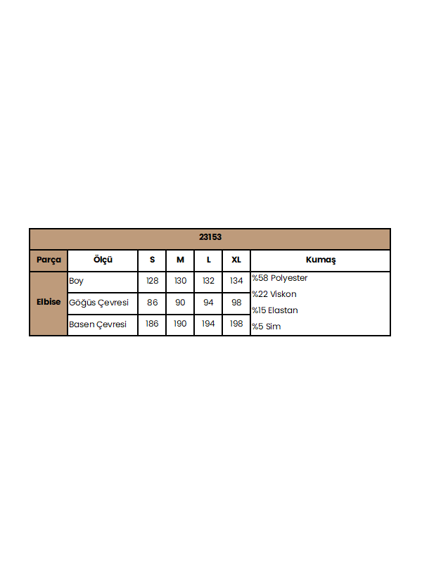 Desenli Uzun Kollu Elbise