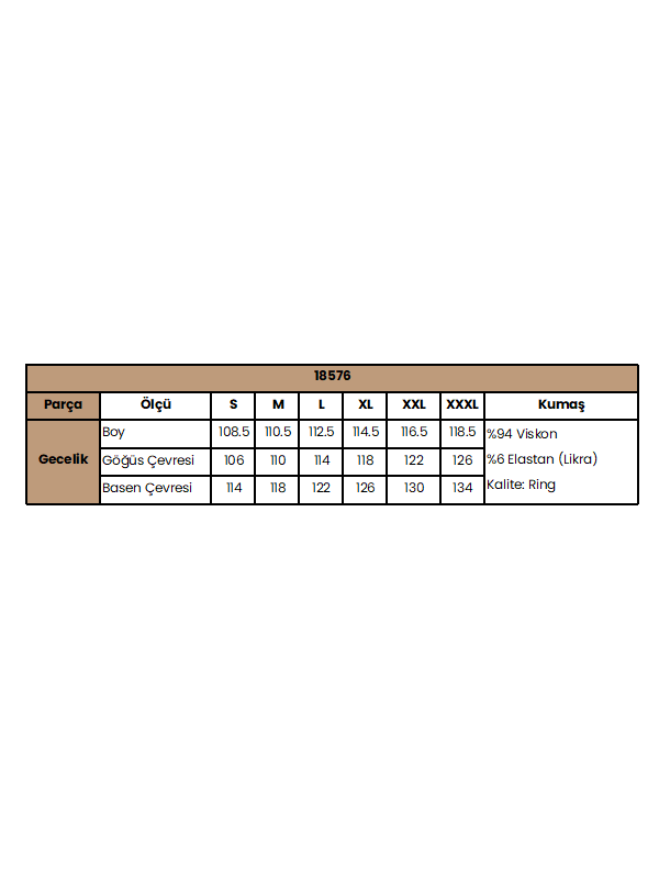 Yakası Dantelli Kısa Kollu Gecelik